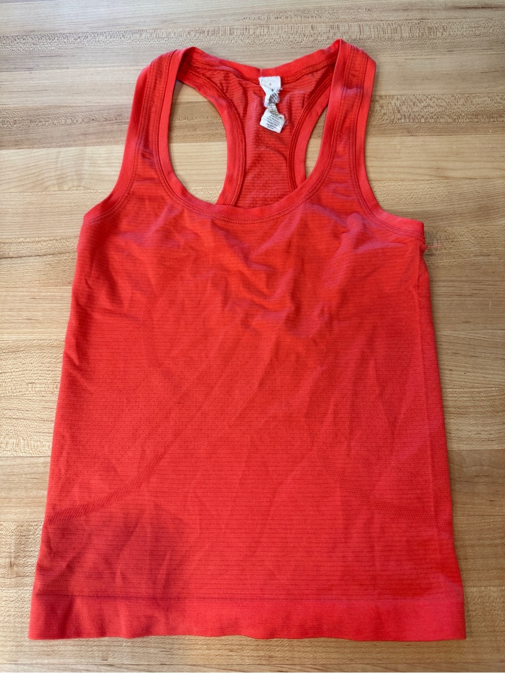 Lulu Orange Racerback Tank Top